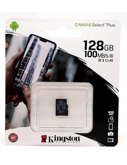 KINGSTON 64GB Micro SD Card Class 10 Canvas Select Plus High Speed